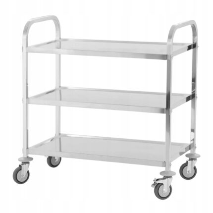 Wózek kelnerski 3-półkowy, stal nierdzewna 850×450×900 mm / INC-2401.1 Haspol